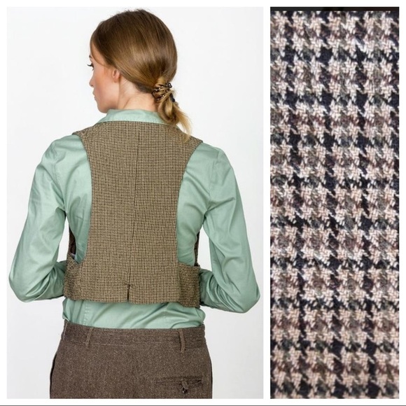 NWT. Zara Brown/Tan Vest with V-neckline. Size M. - Picture 3 of 9